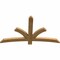 Ekena Millwork Davenport Rough Sawn Timber Gable Bracket, Western Red Cedar, 60"W x 35"H x 2"D x 4"F, 14/12 Pitch GBW060X35X0204DAV00RWR - alternate 2